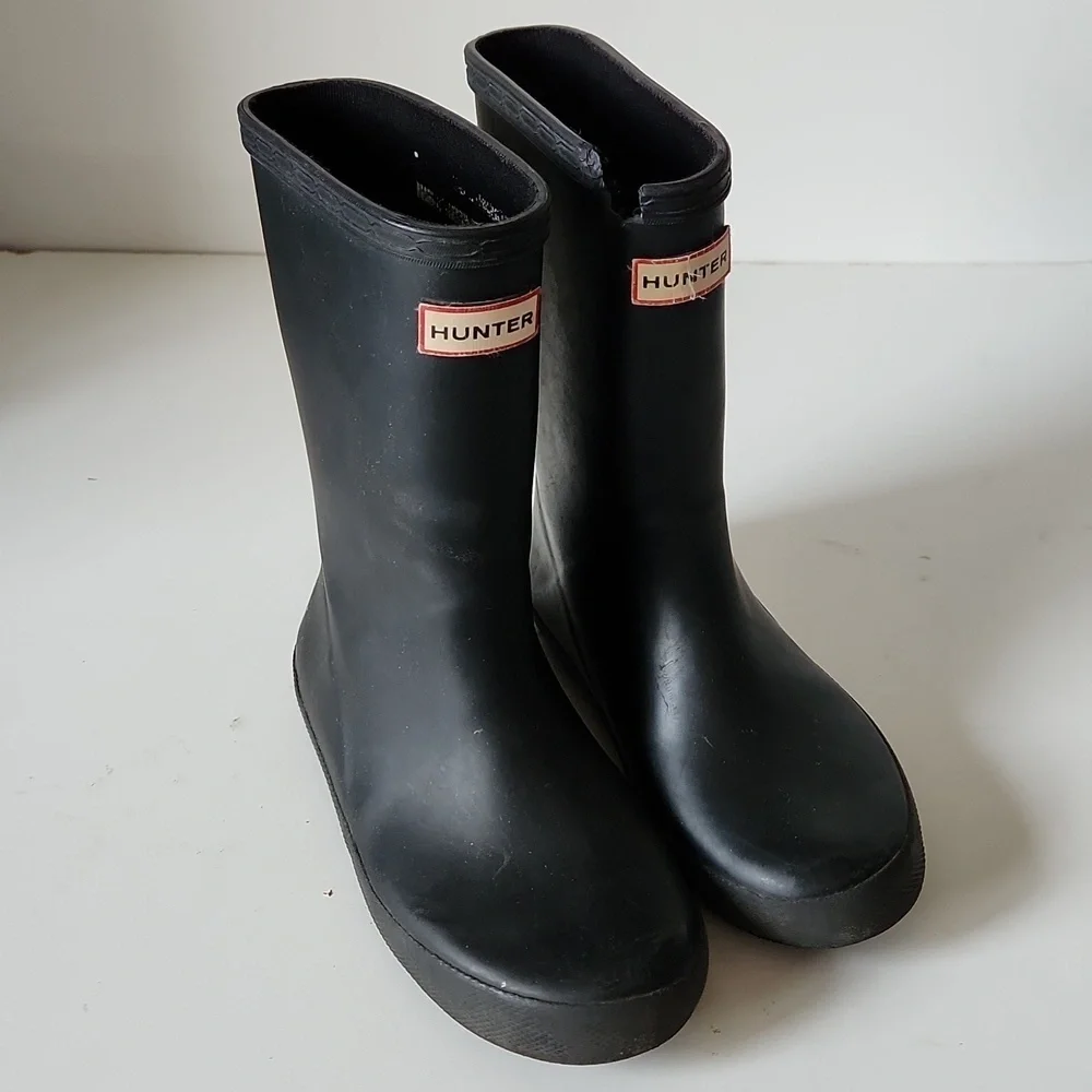 HUNTER | Kids First Classic Rain Boots black Sz 12